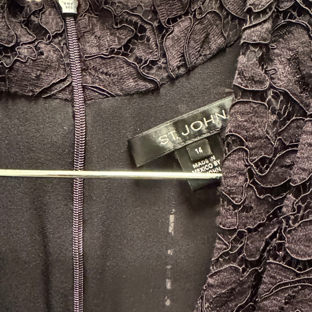 St. John Black top and skirt set - Picture 2 of 6